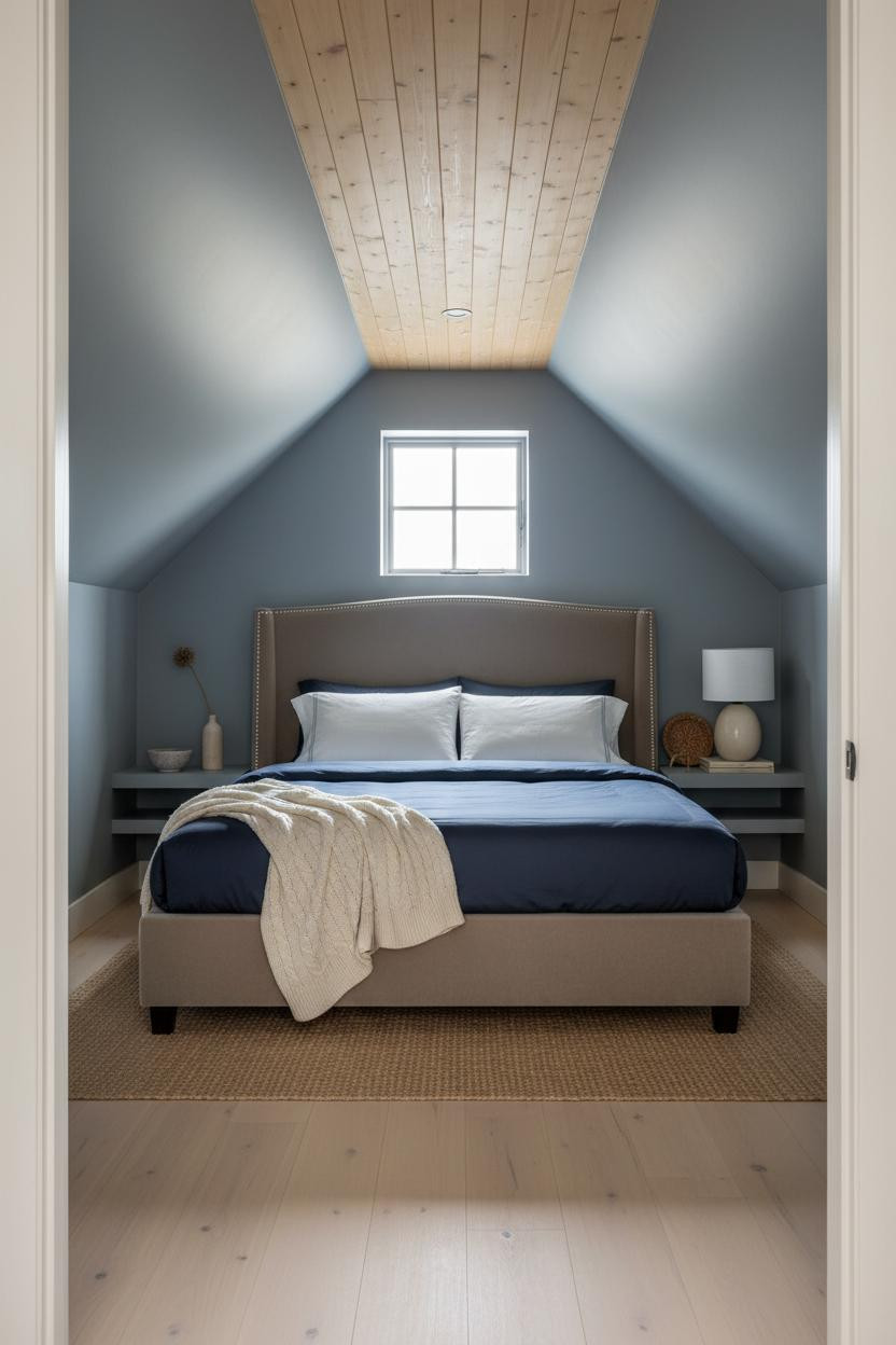 Cozy Minimalist Attic Bedroom Warm Aesthetic