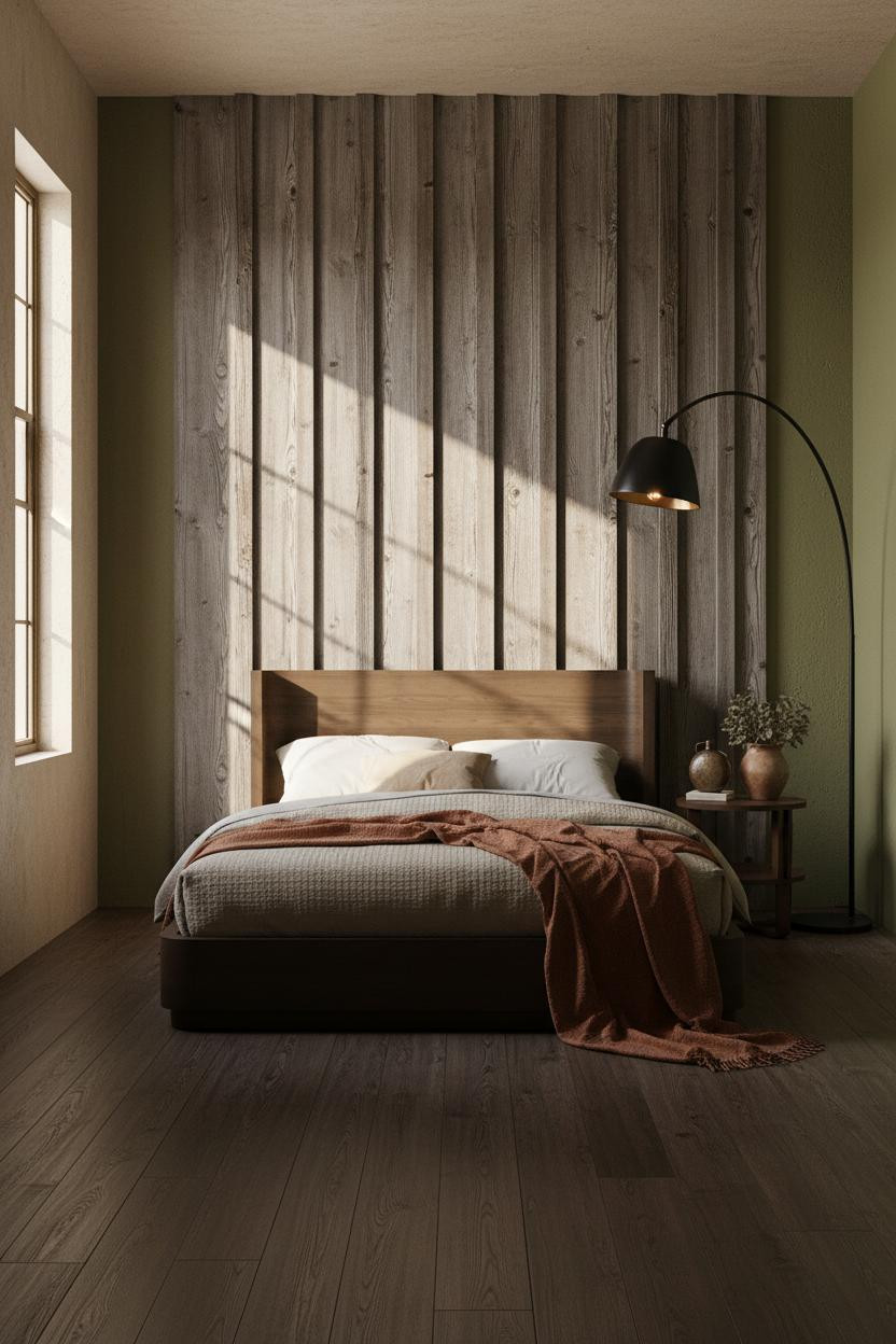 Cozy Western Bedroom Board And Batten