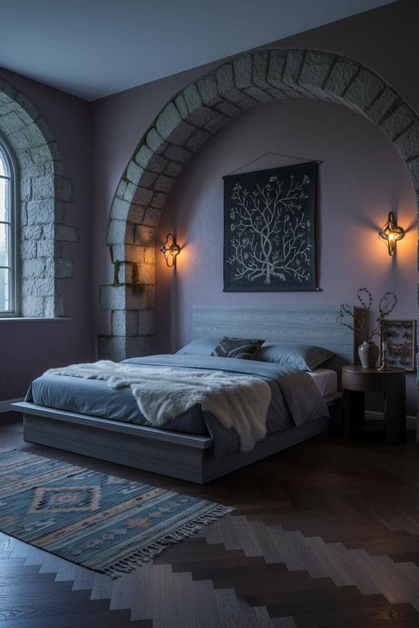 Dark Cottagecore Bedroom Witchcore Stone Alcove
