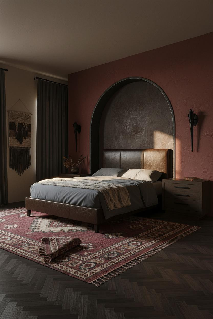 Dark Western Bedroom Gothic Alcove