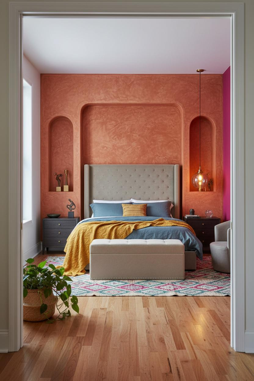 Dopamine Bedroom Vibrant Maximalist Alcove