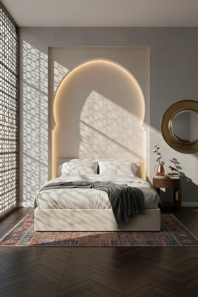 Eclectic Bedroom Aesthetic Moroccan Alcove