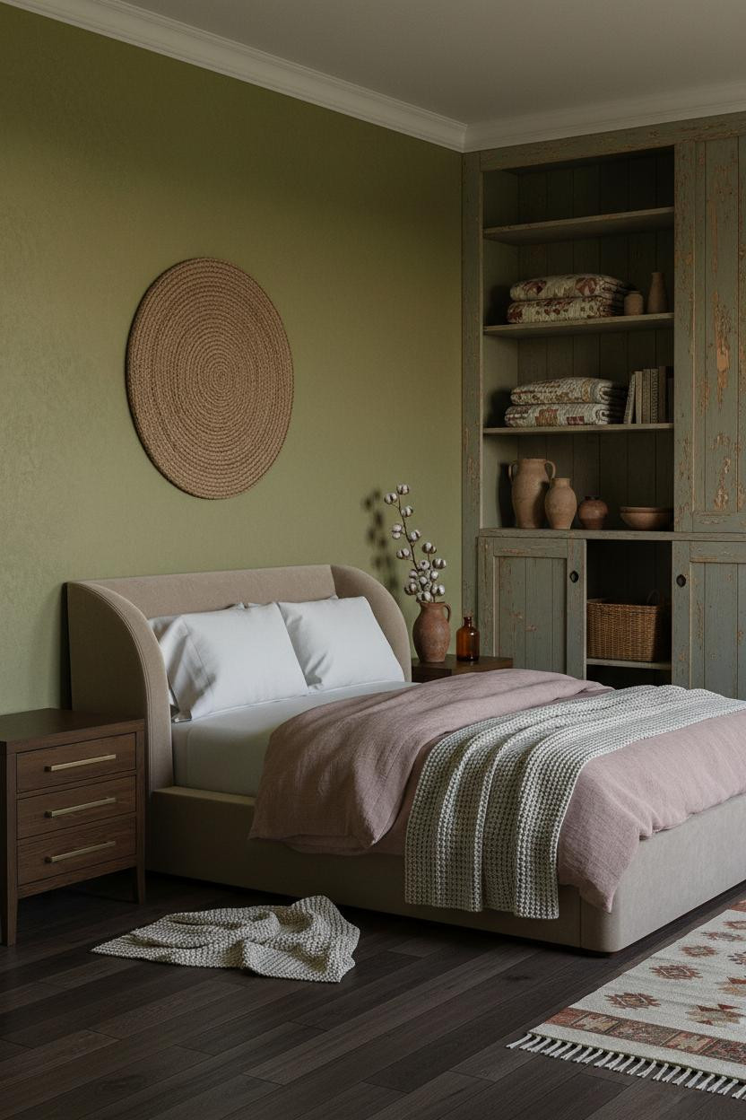 Farmhouse Bedroom Reclaimed Wood Cupboard