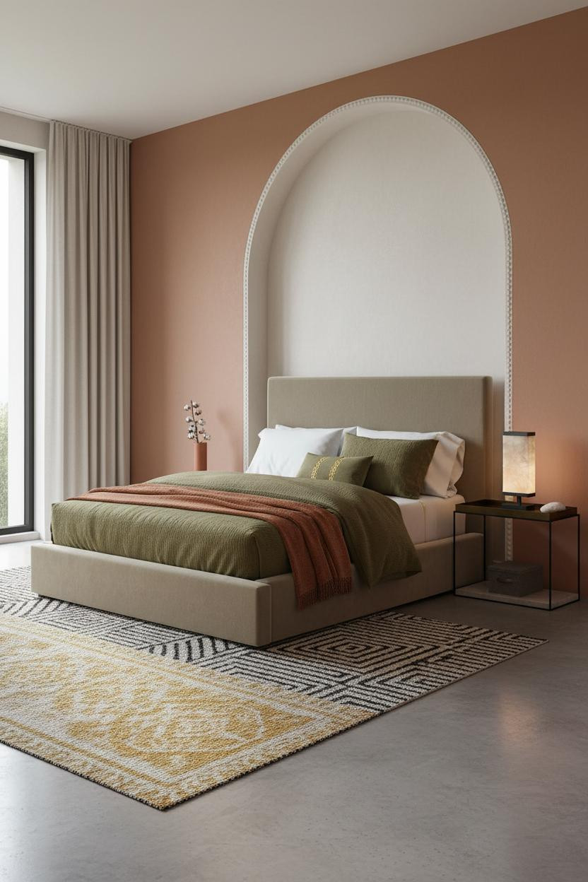 French Bedroom Belle Epoque Arched Niche
