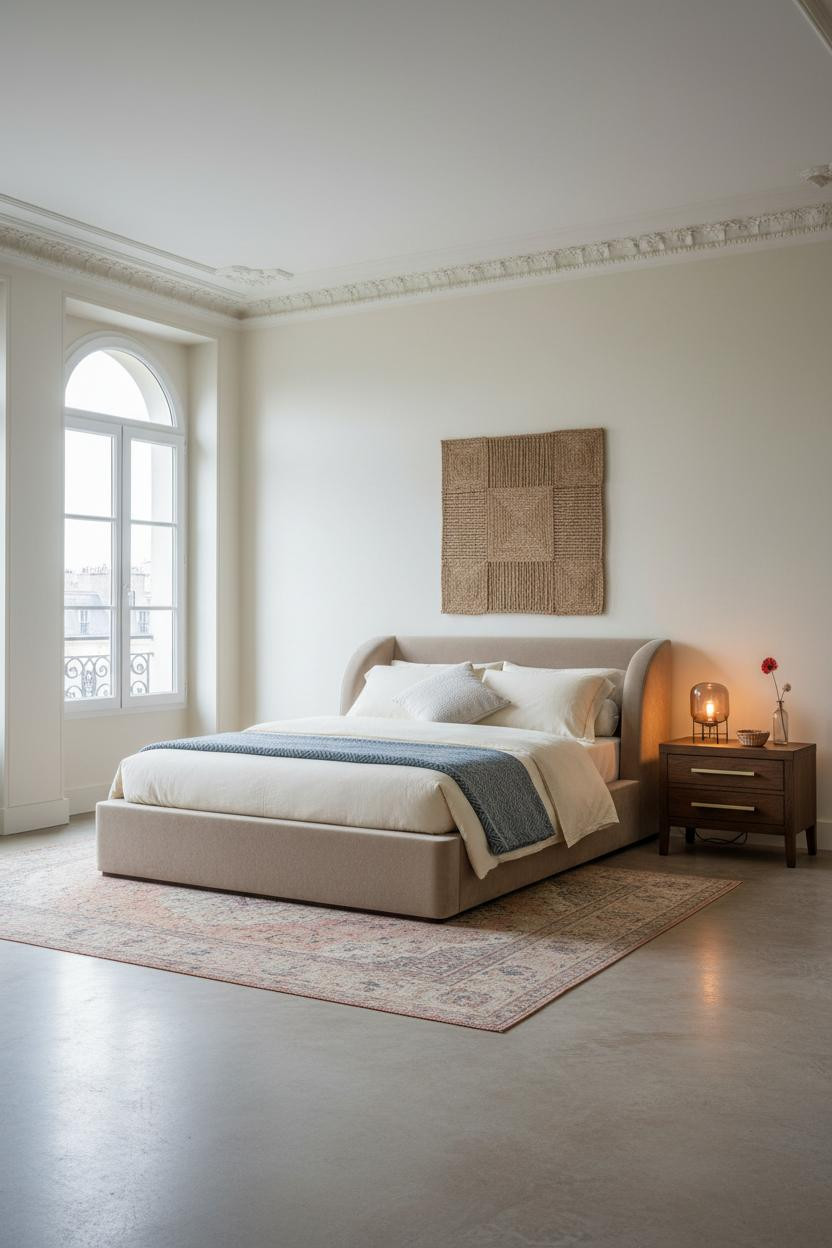 French Bedroom Parisian Aesthetic Cream