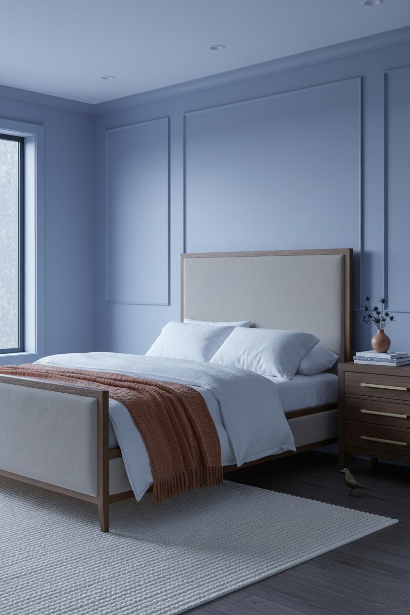 French Blue Bedroom Soft Periwinkle Cottage