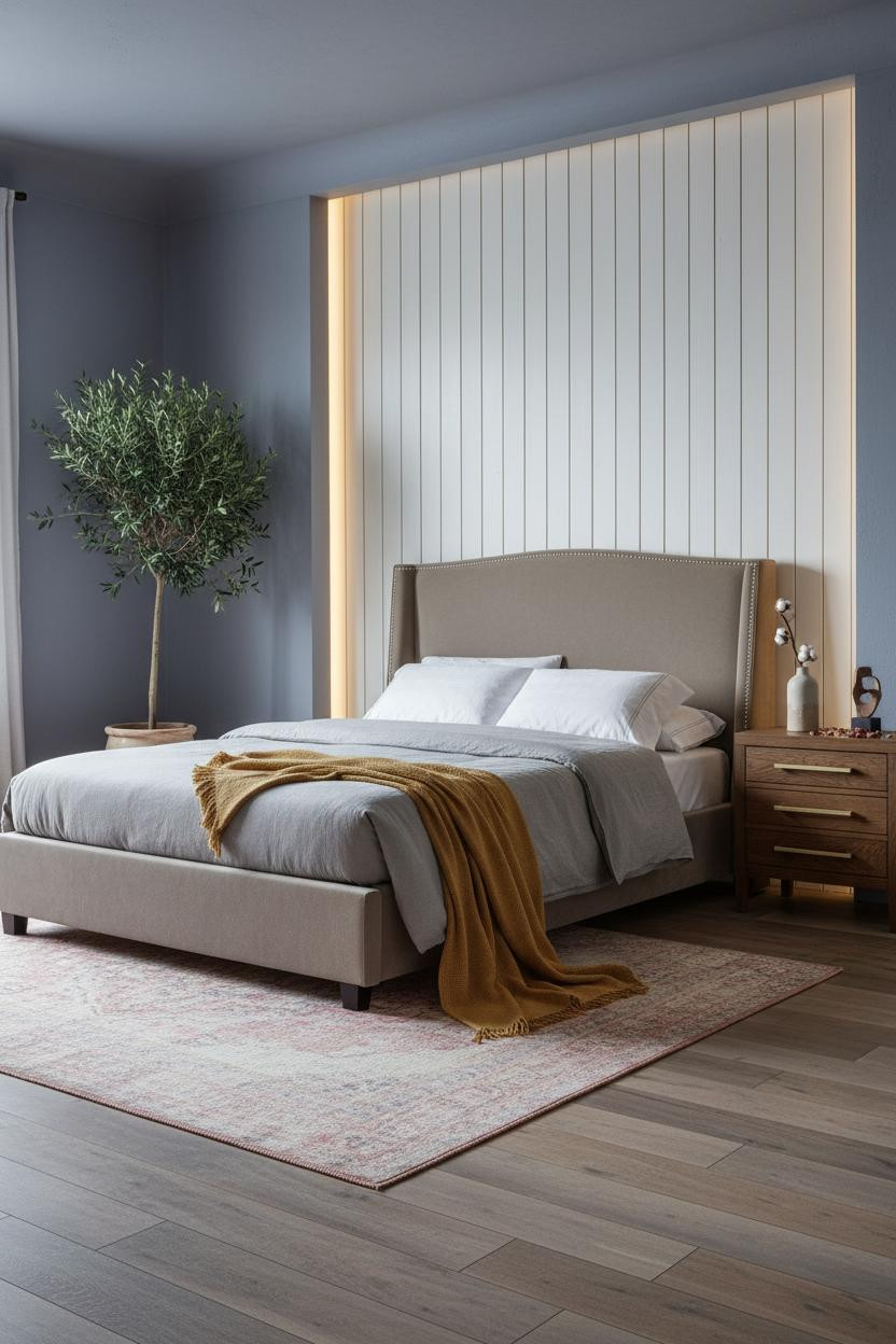 French Blue Bedroom Soft Periwinkle Cottage