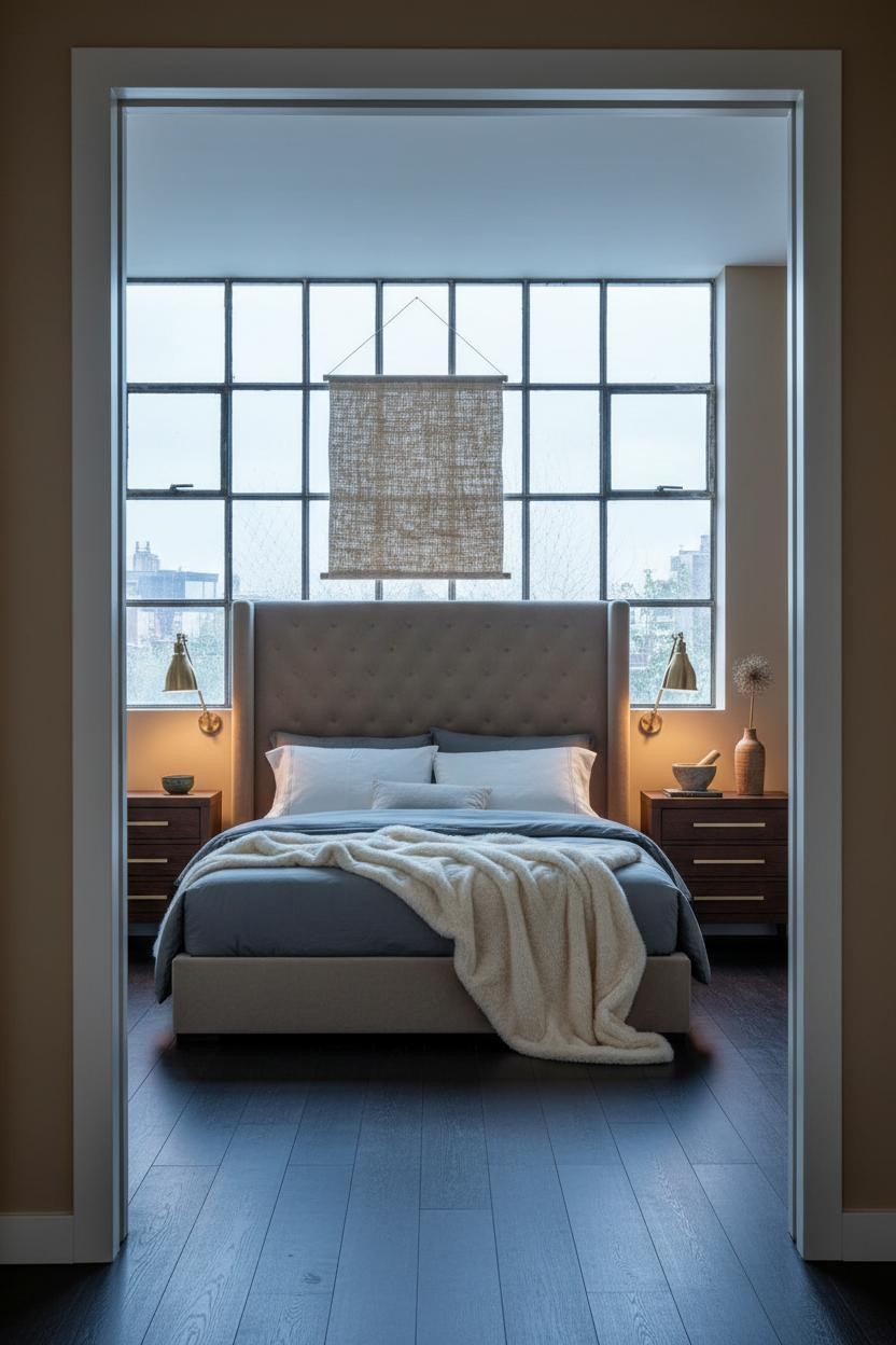 French Classic Bedroom Crittall Window Design