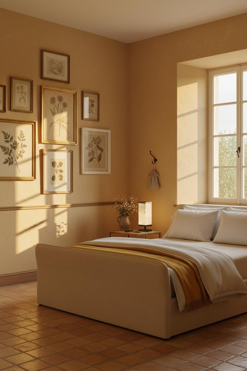 French Cottage Bedroom Gallery Wall Vintage