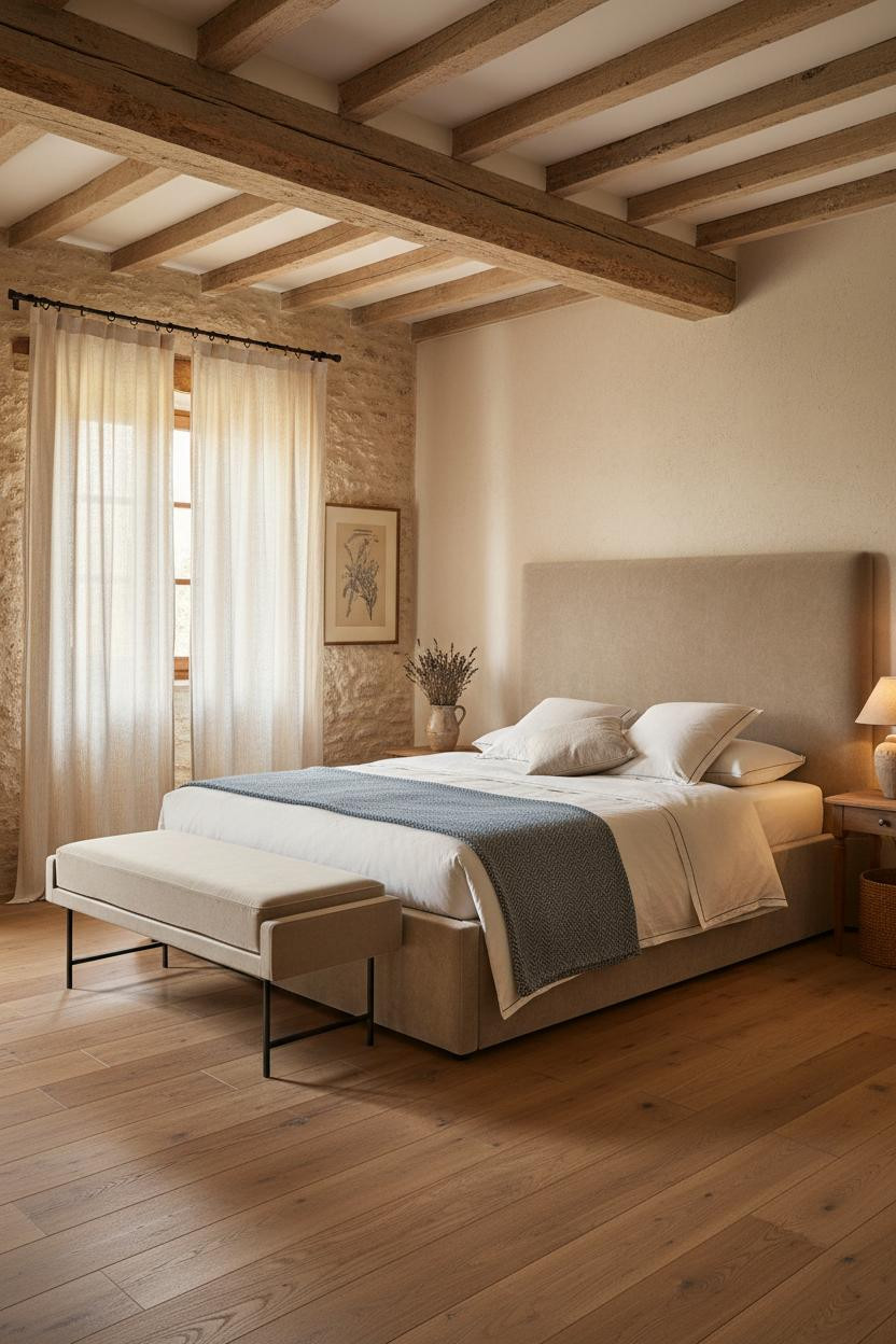 French Cottage Bedroom Provençal Morning Light