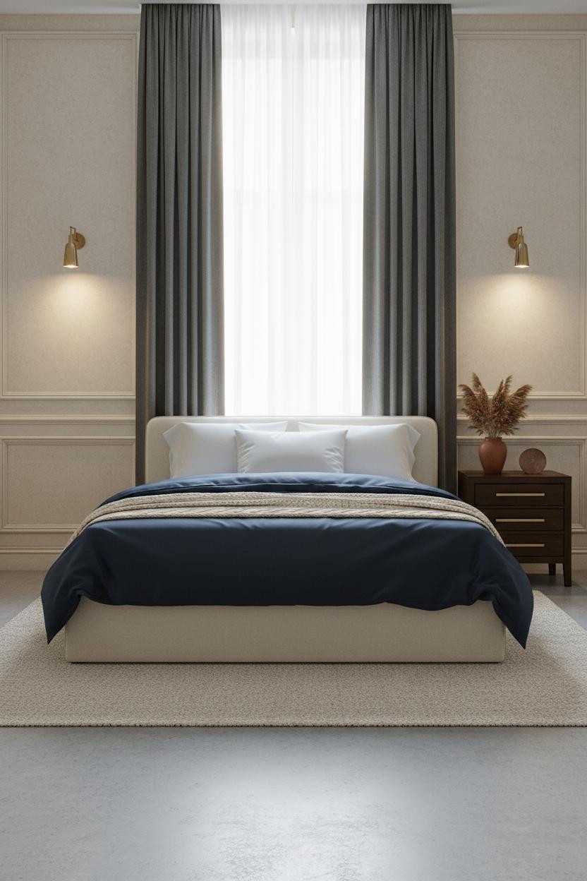 French Inspired Bedroom Parisian Wainscoting