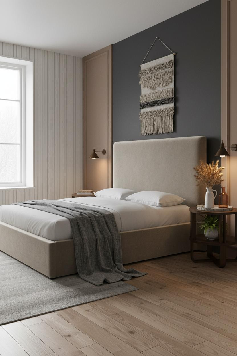 French Provincial Bedroom Fluted Plaster Ivory
