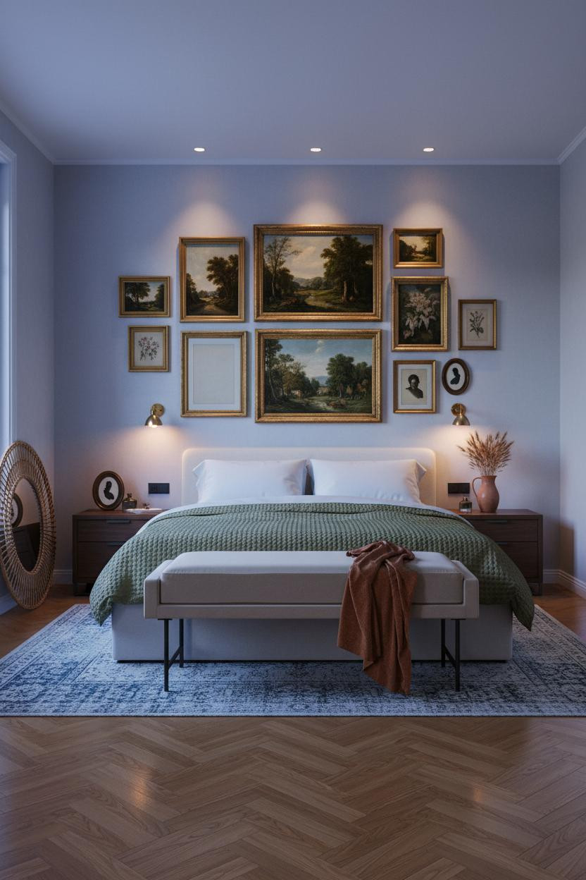 French Provincial Bedroom Gallery Wall Frames