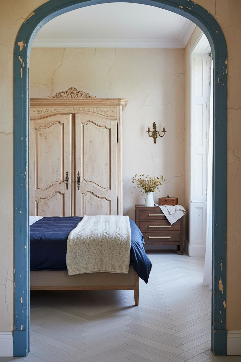 French Shabby Chic Bedroom Armoire Morning Light