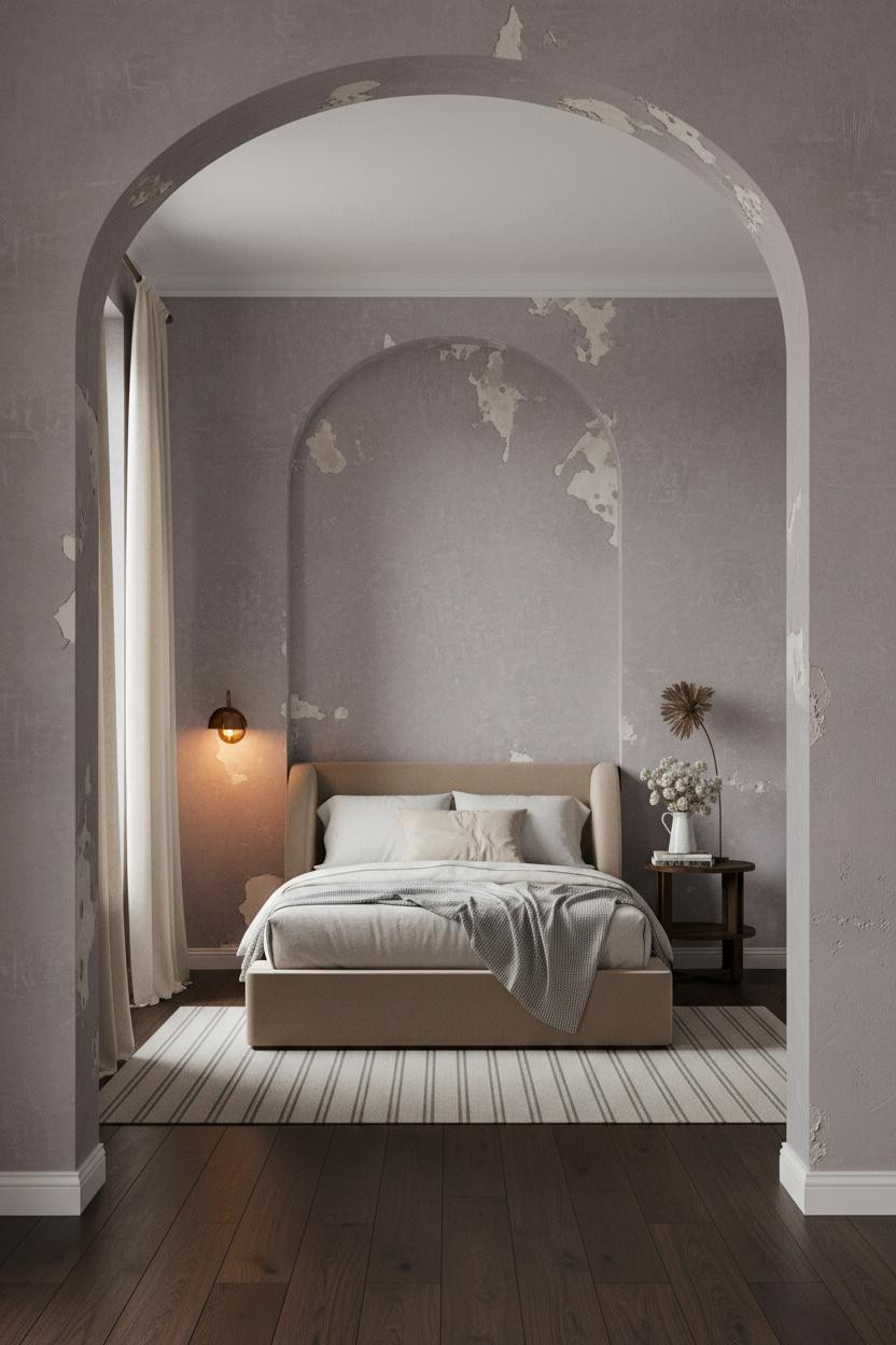 French Shabby Chic Bedroom Lavender Alcove