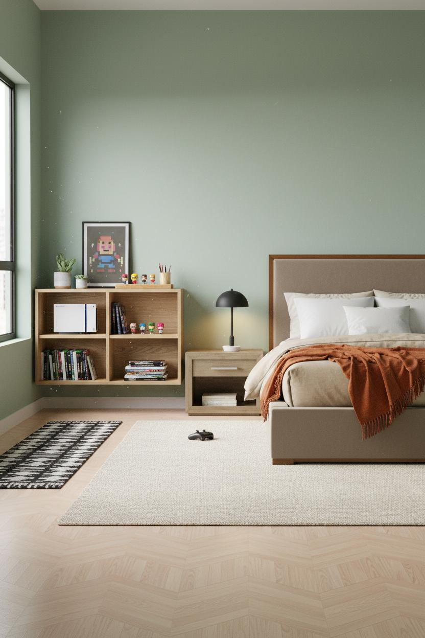 Gamer Bedroom Scandi Kids Gaming Room