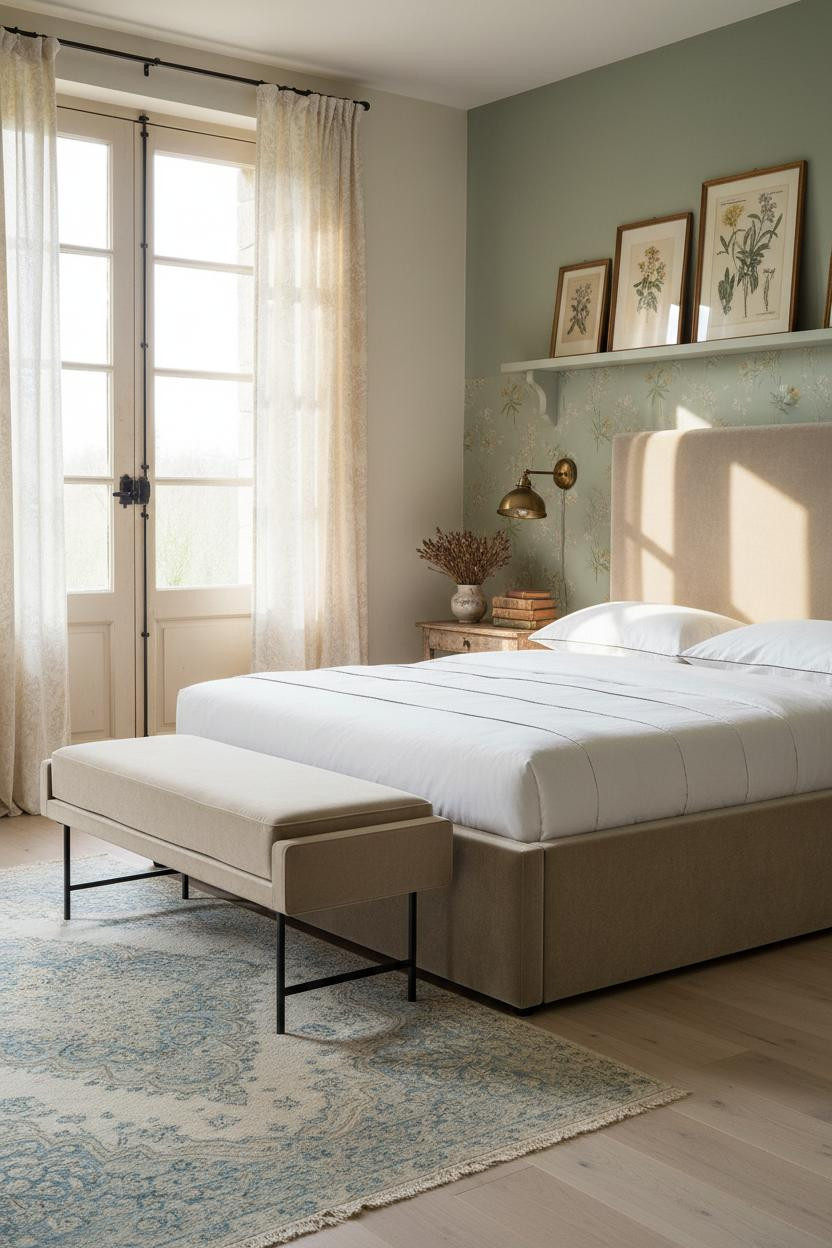 Grand Millennial Bedroom Provencal Farmhouse