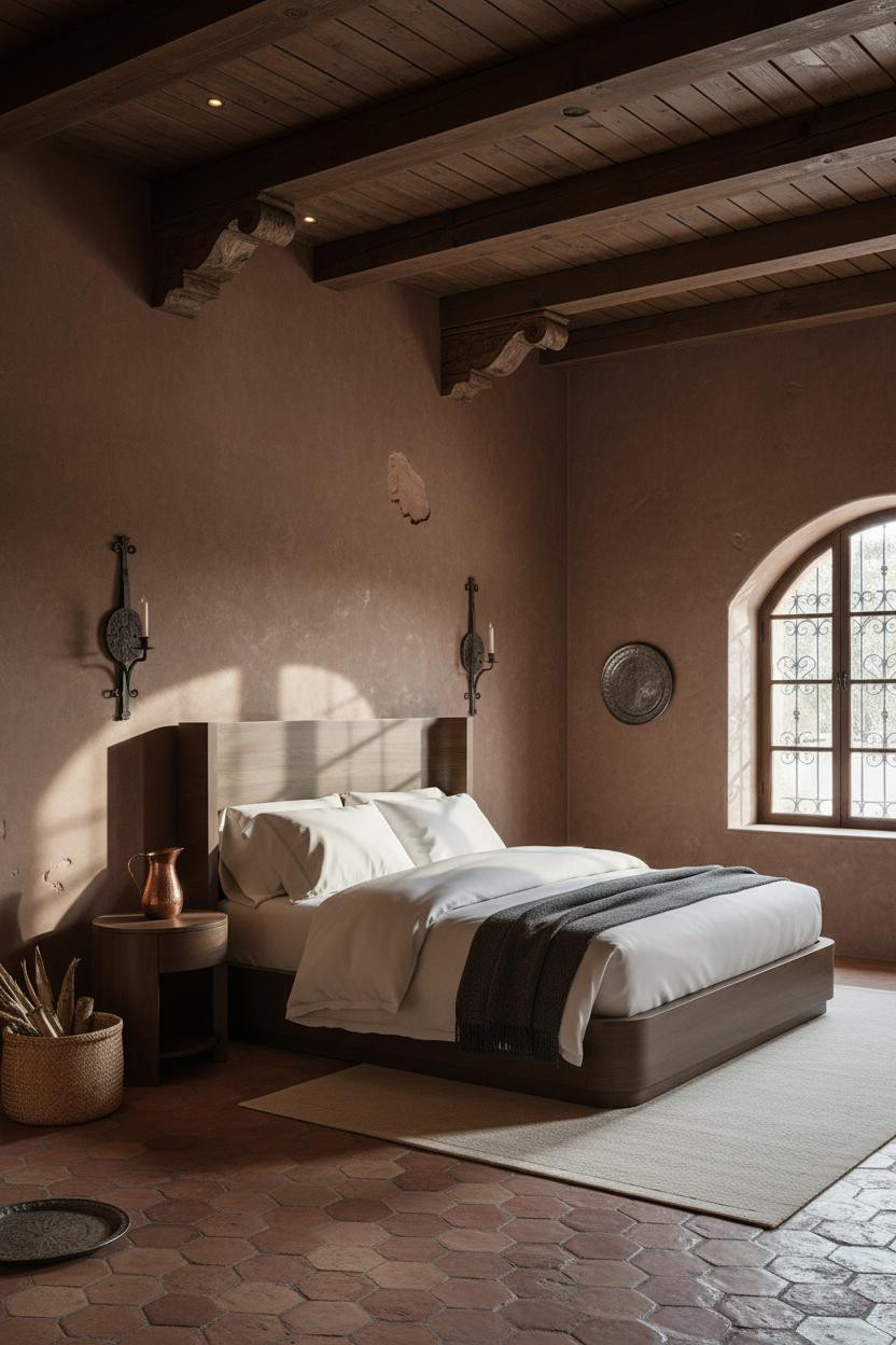 Hacienda Bedroom Spanish Revival Corbels