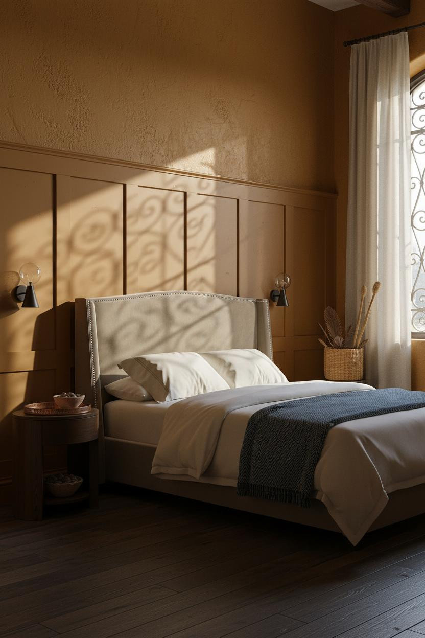 Hacienda Style Bedroom Spanish Colonial Ochre