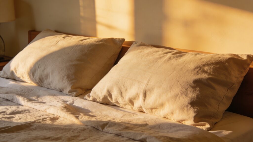 How to Choose Pillow Firmness: By Sleep Position, Shoulder Width + Mattress Type (MattressNut Sleep Lab editorial photo)