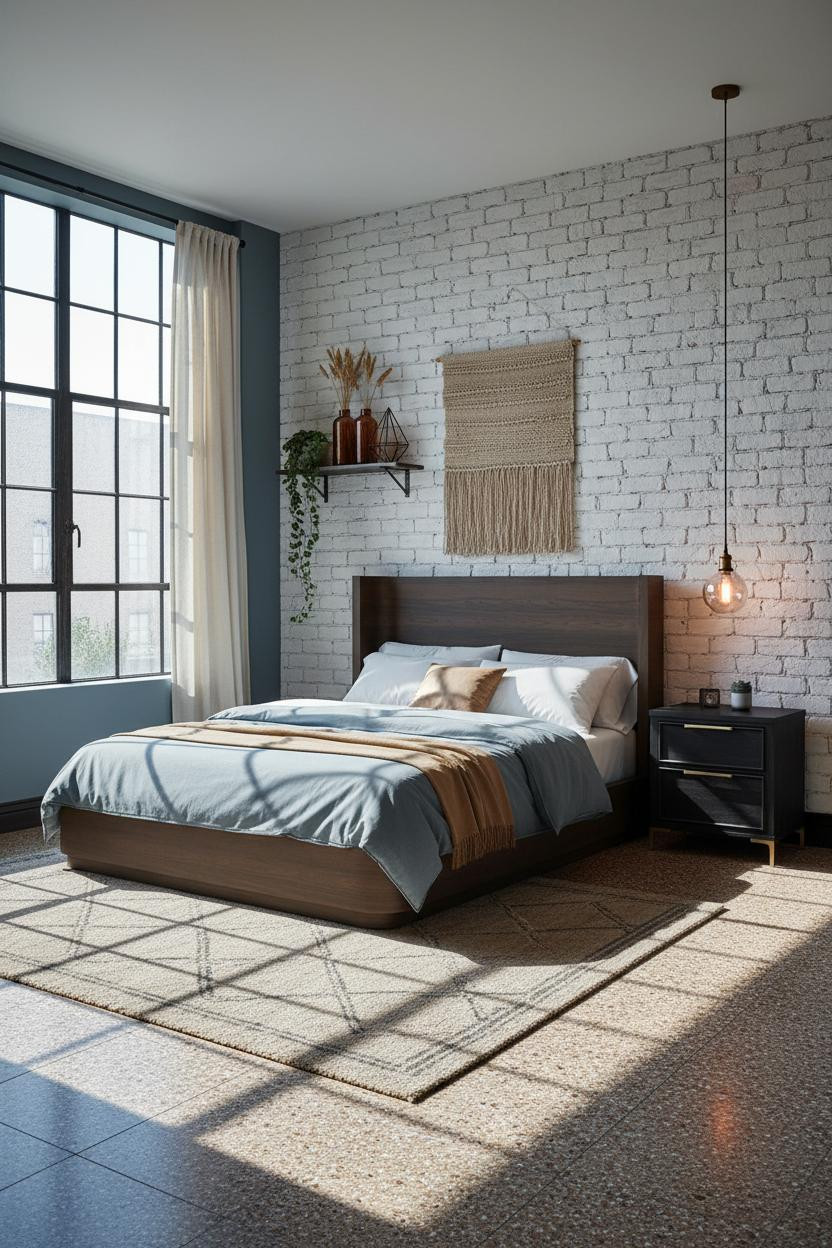 Industrial Chic Bedroom Steel Window