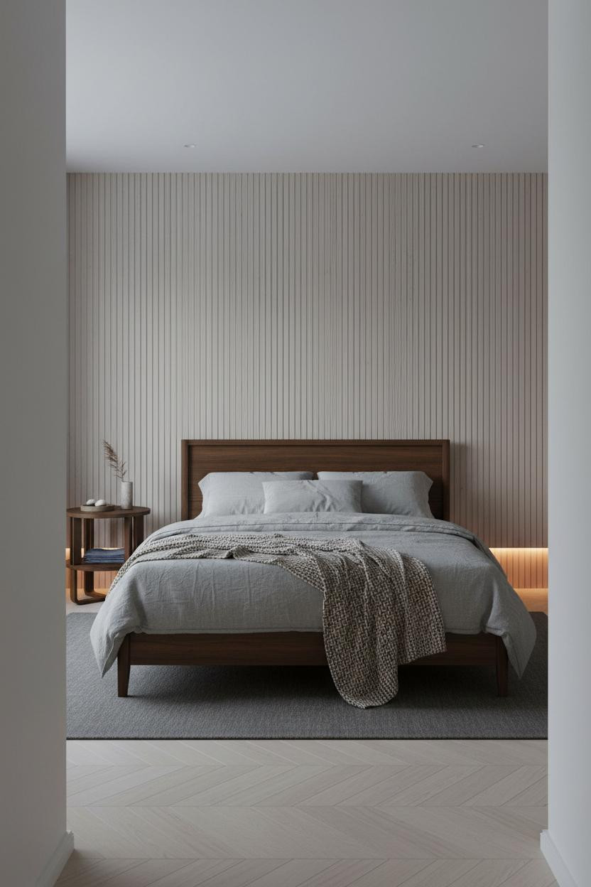 Japanese Bedroom Cedar Walls Minimalist