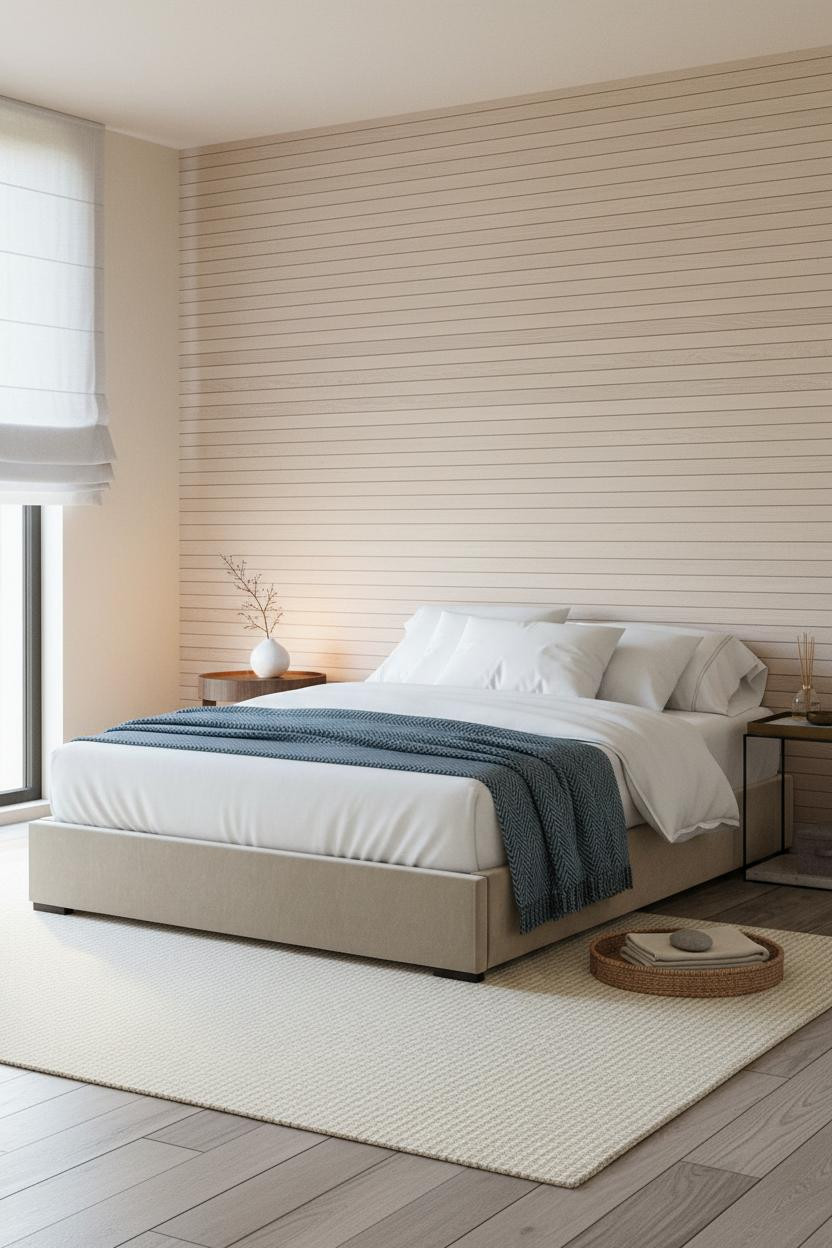 Japanese Bedroom Japandi Minimal Wood Accent