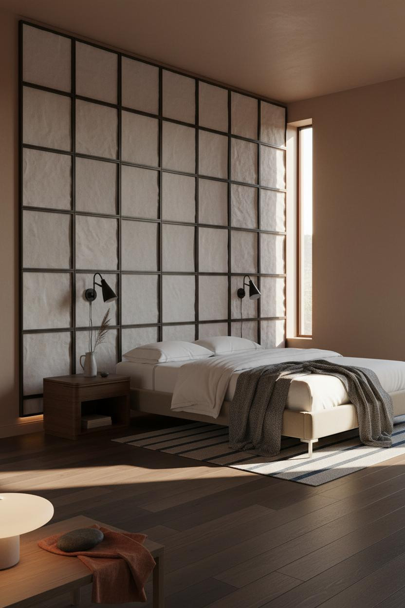 Japanese Bedroom Ryokan Washi Wall