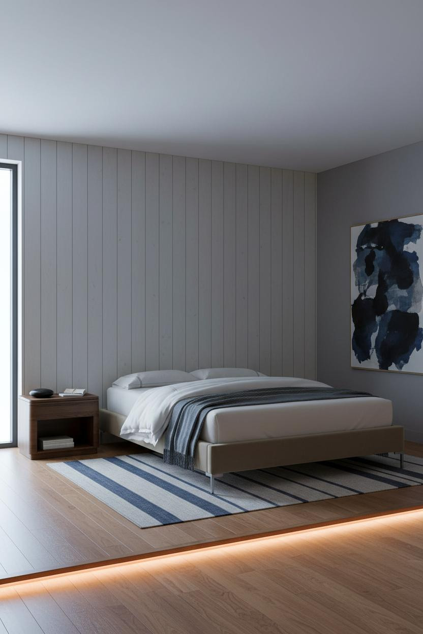 Japanese Bedroom Zen Minimalist Platform Bed