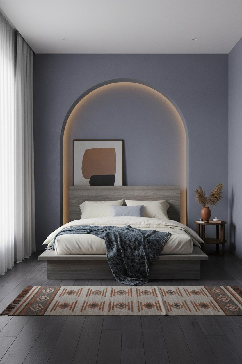 MCM Bedroom Indigo Arch Niche
