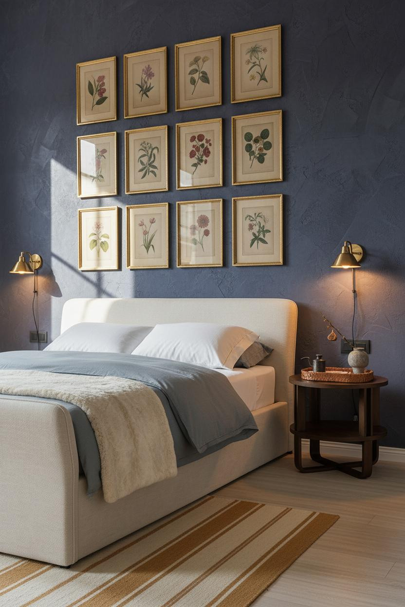 Mediterranean Bedroom Spanish Gallery Wall