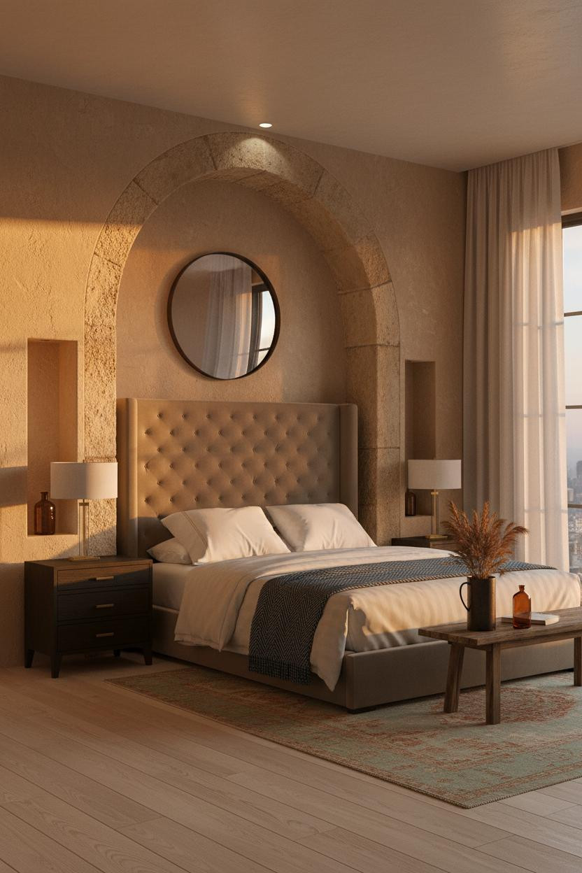 Mediterranean Bedroom Spanish Modern Alcove