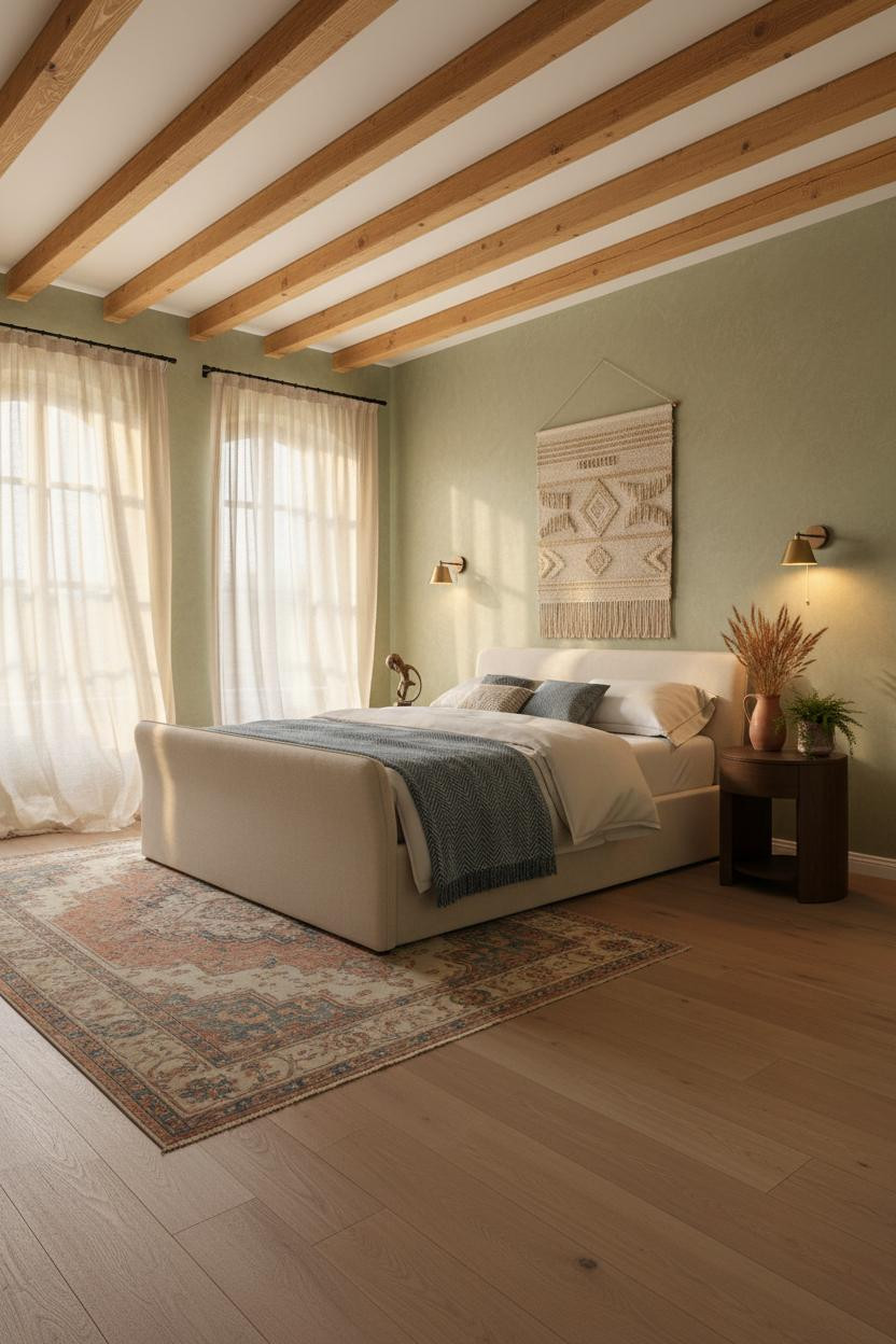 Mediterranean Bedroom Spanish Modern Arched Windows