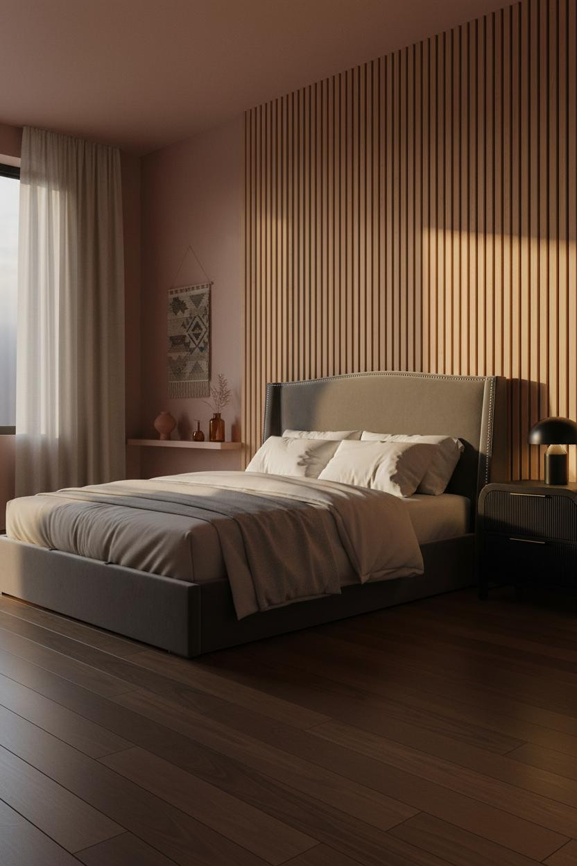 Minimalist Bedroom Japandi Loft Warm Lighting