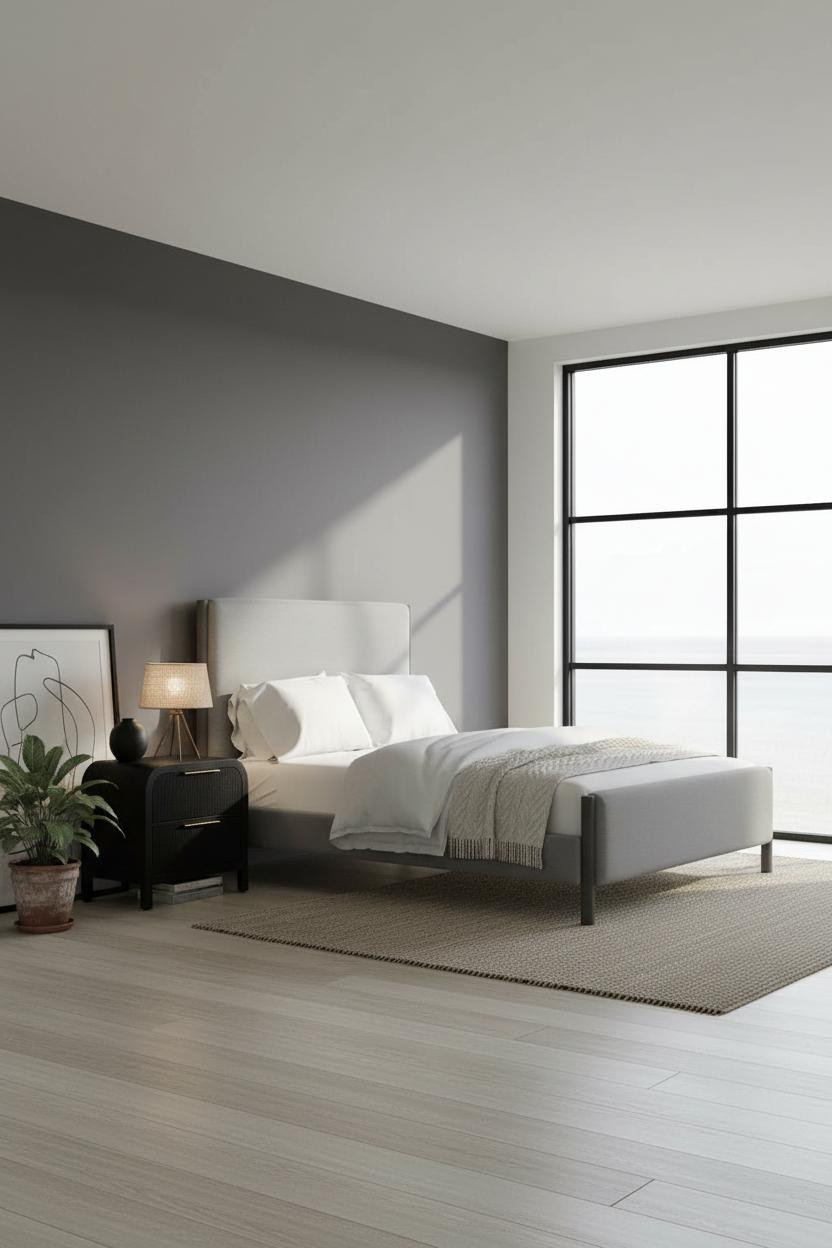 Minimalist Bedroom Natural Light Scandi