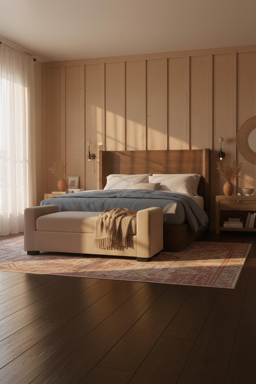 Modern Farmhouse Master Bedroom Design