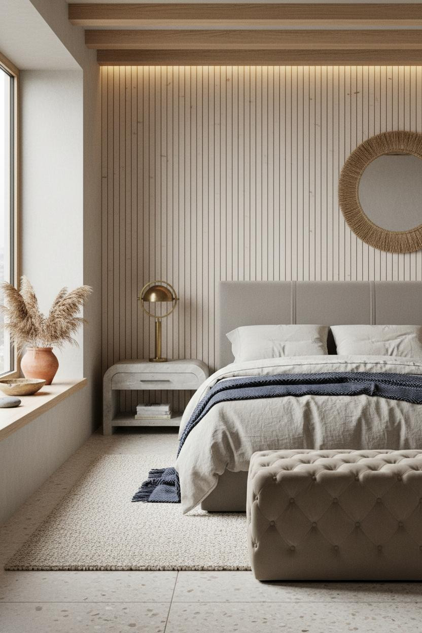 Modern Farmhouse Master Bedroom Cozy Textures