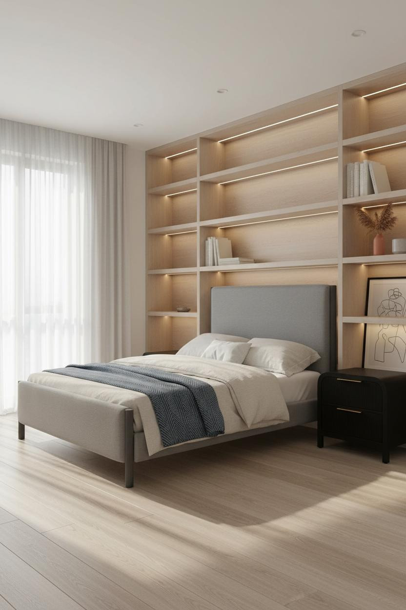 Modern Minimalist Bedroom Scandi Design