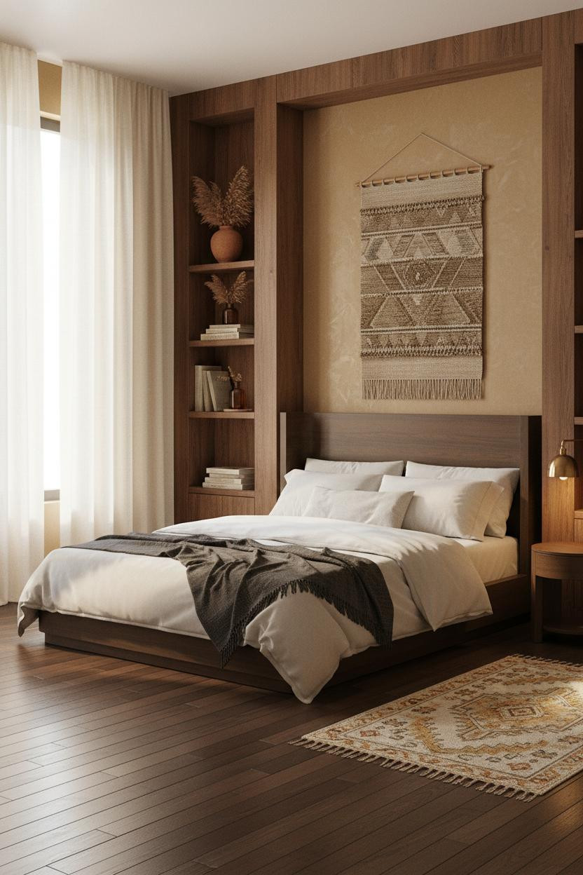 Modern Vintage Bedroom Tuscan Terracotta