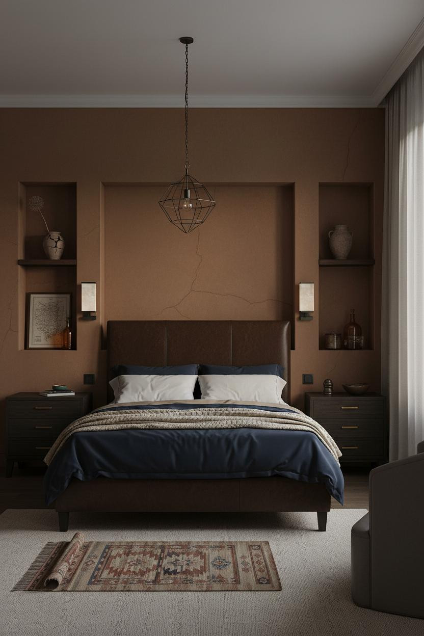 Moody Vintage Bedroom Tuscan Eclectic