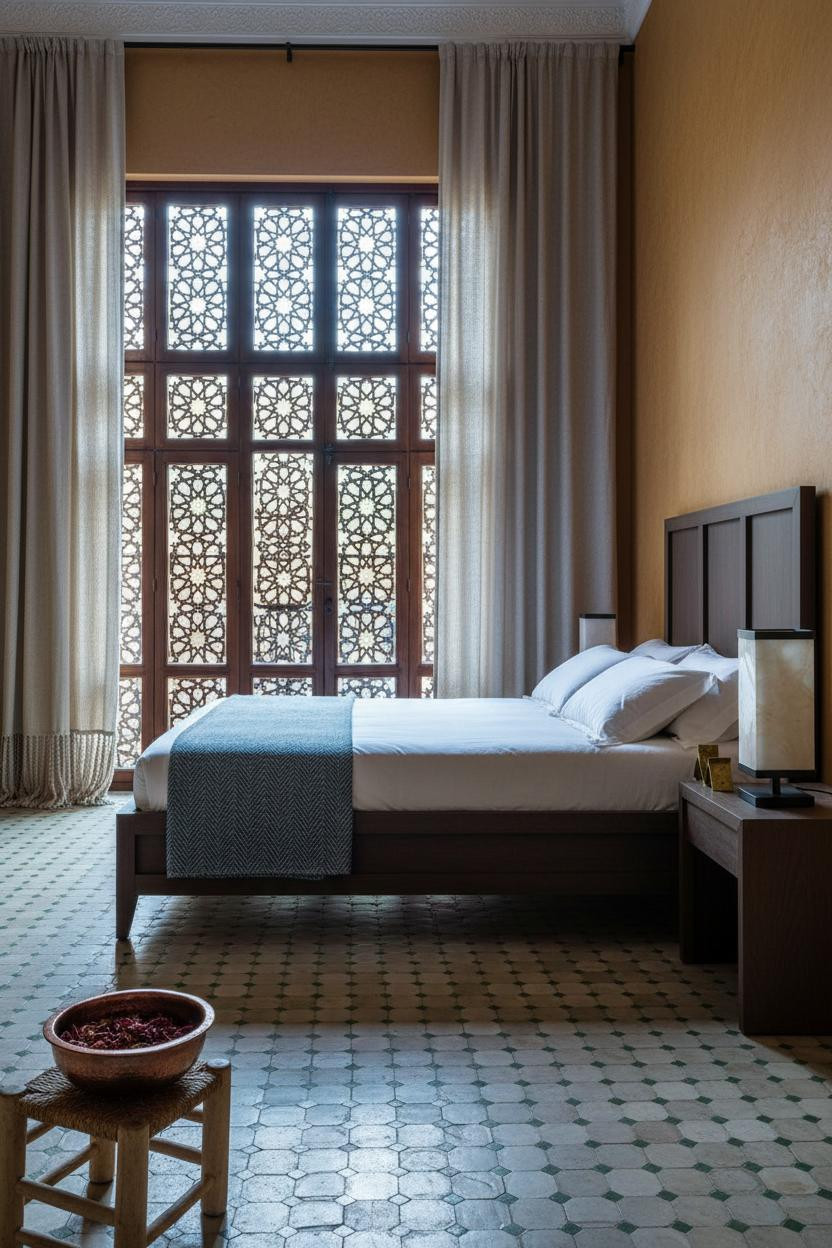 Moroccan Bedroom Mashrabiya Carved Screen