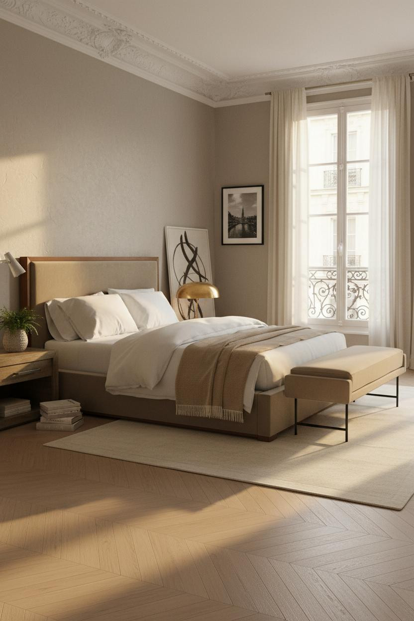 Parisian Chic Bedroom French Modern Decor