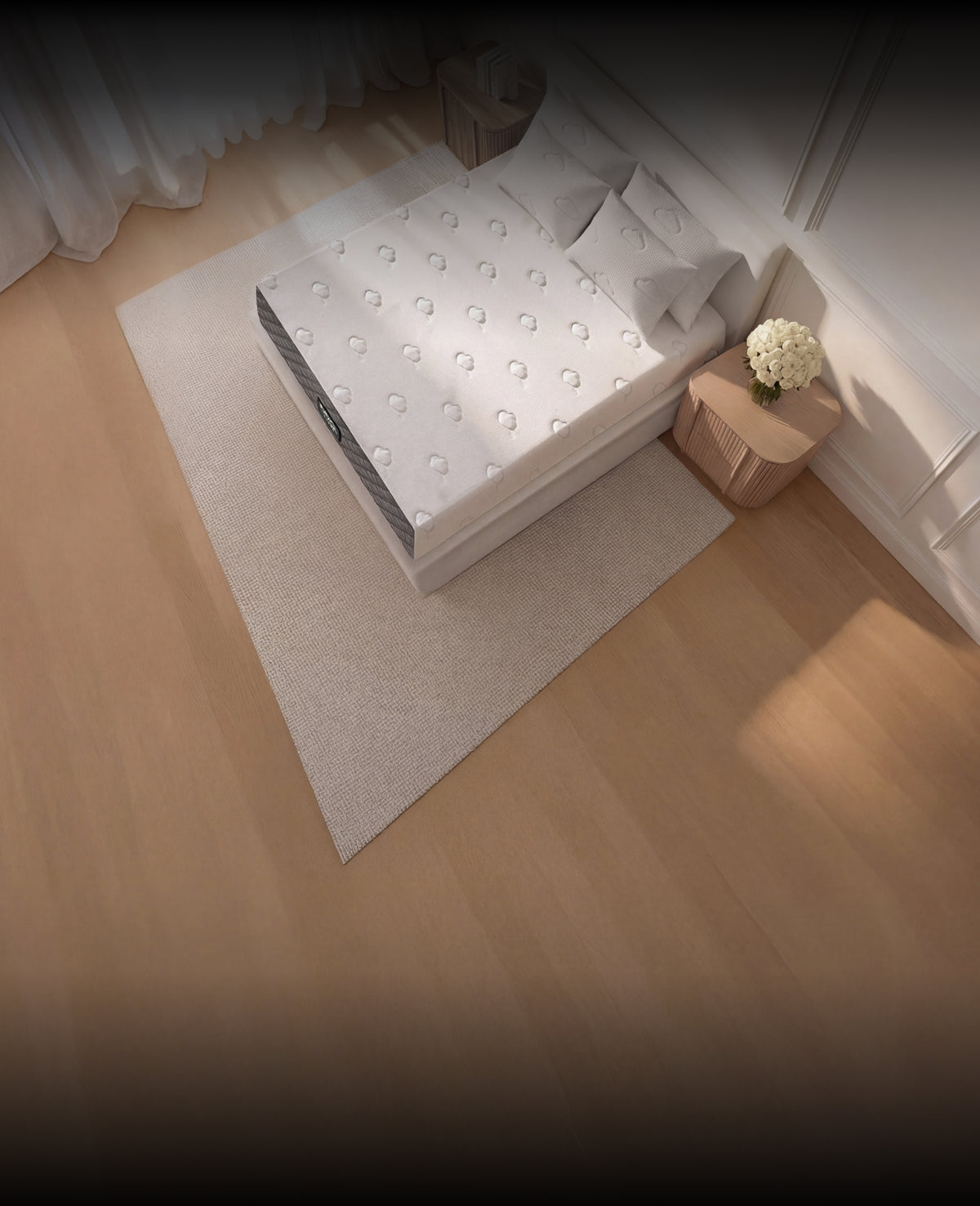 Puffy Cloud mattress in a bedroom setting
