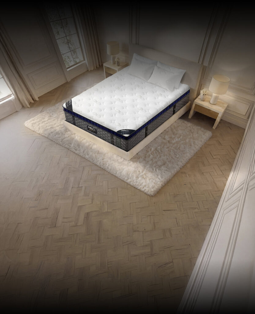 Puffy Royal Hybrid mattress in a bedroom setting