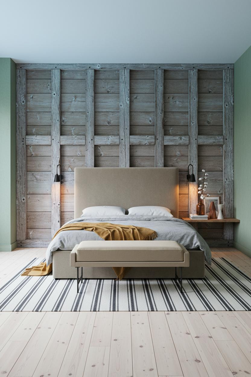 Rustic Bedroom Exposed Timber Farmhouse
