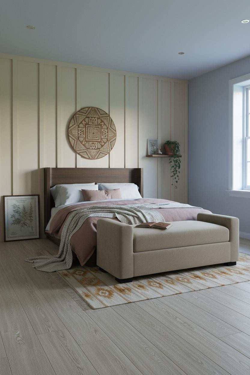 Rustic Bedroom Farmhouse Board Batten