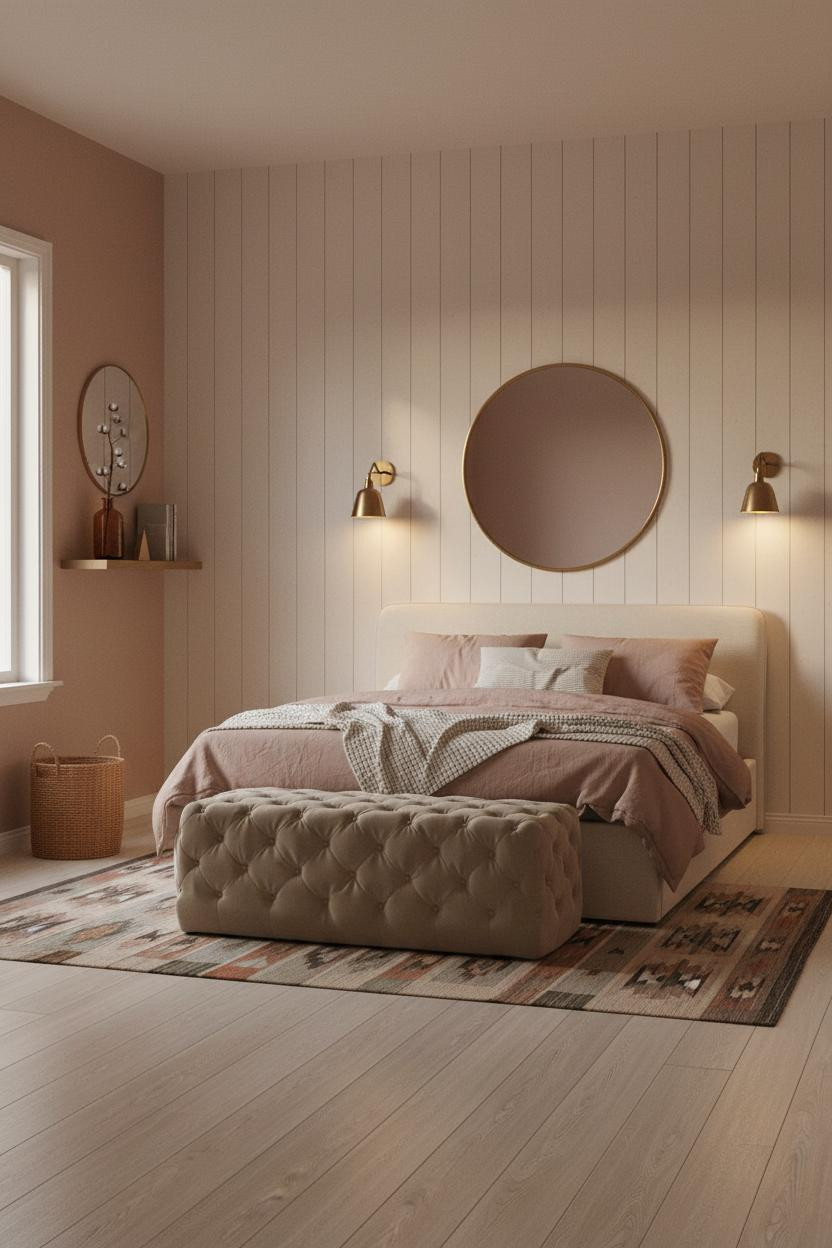 Rustic Bedroom Shiplap Farmhouse Design