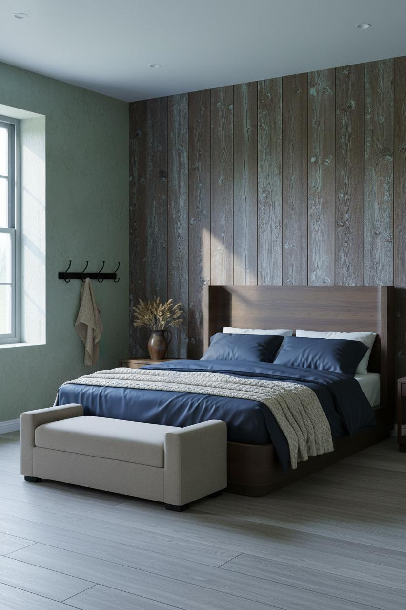 Rustic Farmhouse Bedroom Reclaimed Wood Cozy