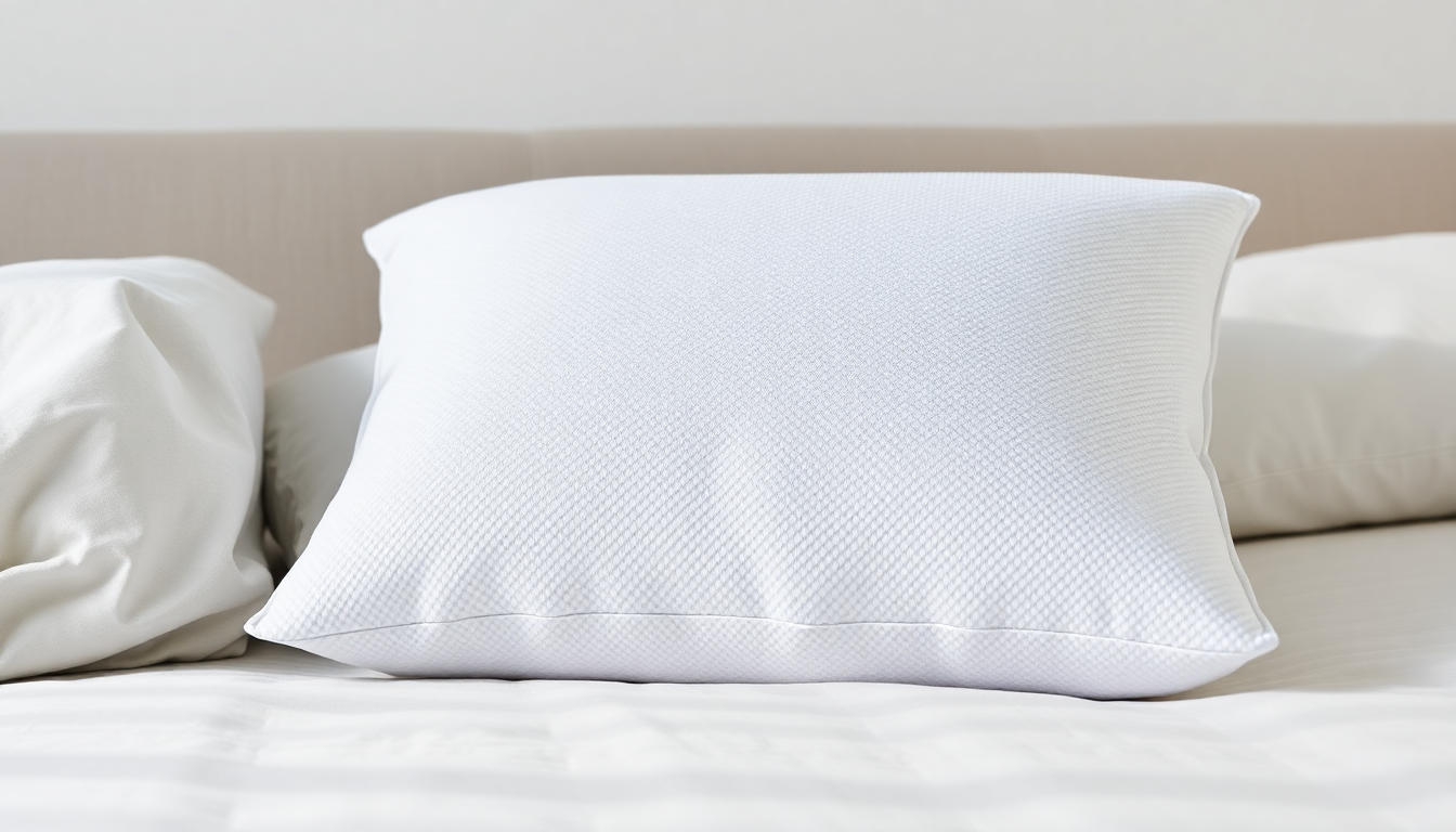 Saatva Latex Pillow for neck pain - side sleeper support position