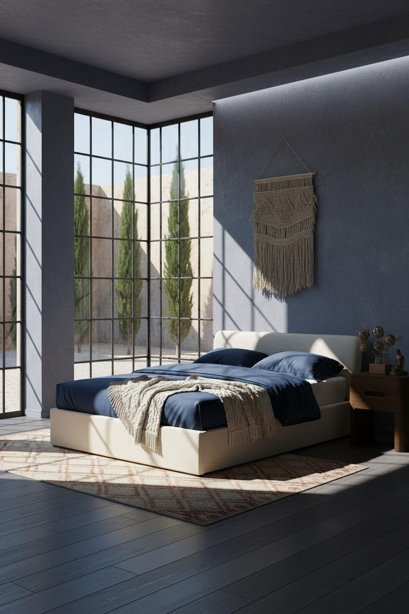 Spanish Mediterranean Bedroom Iron Windows